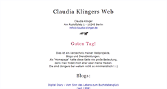 Desktop Screenshot of claudia-klinger.de