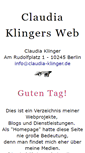 Mobile Screenshot of claudia-klinger.de